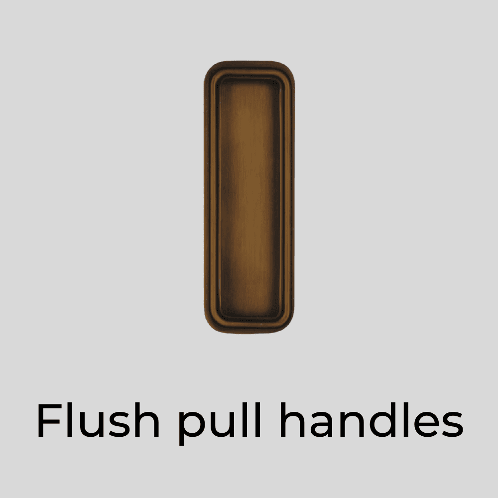 Brass Pull Flush Handles