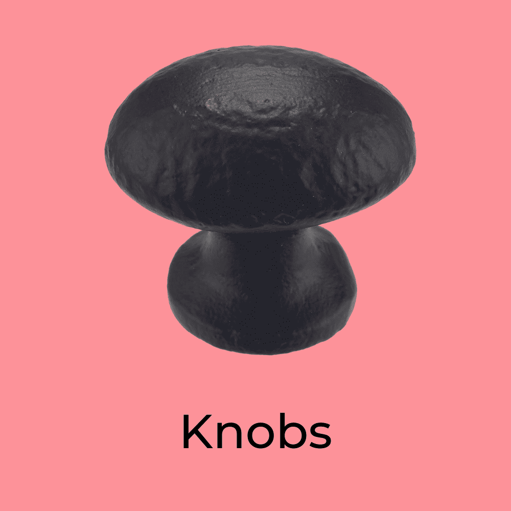 AHA! solid drawer knob black