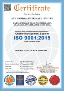 iso certified brass door hardware manufacturer company in india