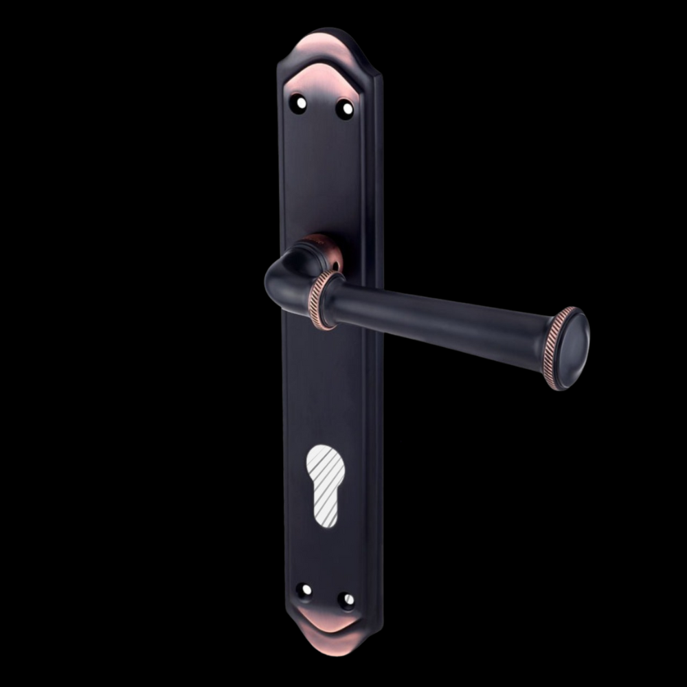 Bergamo Brass Lever Handle Copper Antiqe