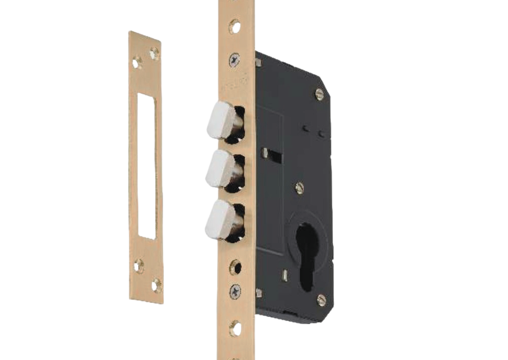 brass sliding door lock